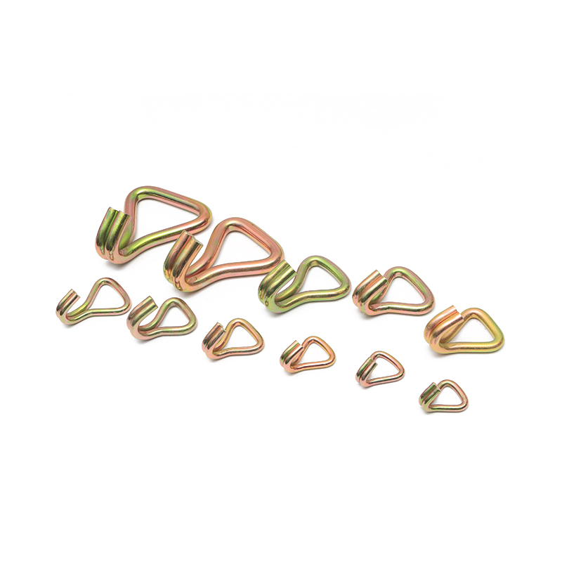 3 pouces 10 tonnes jaunes zinc plaqués JOK J HORD HEURD DUTUT DOUBLE J Crochet