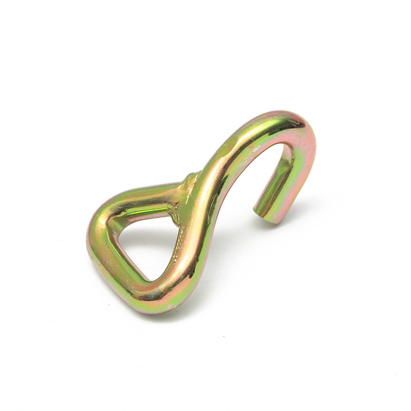 1,5 pouce 3T Jaune Zinc plaqué j Hook Metal Single J crochet