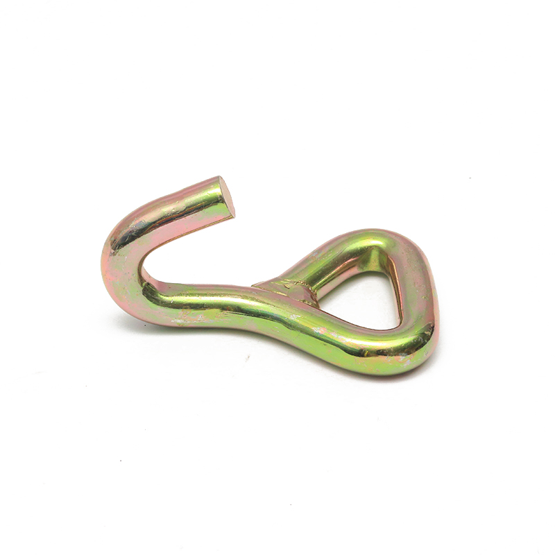 1,5 pouce 3T Jaune Zinc plaqué j Hook Metal Single J crochet